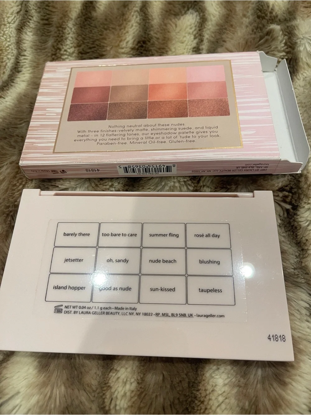 Laura Geller Nude Attitude Multi-Finish Eye Shadow Palette NEW